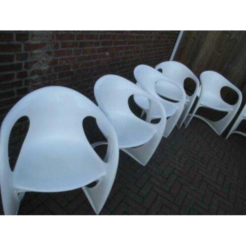Casala stoel groen kunststof retro vintage space age design