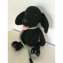 Gehaakte Hond Labrador Zwart
