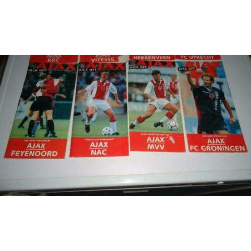 Ajax kick off programma blad