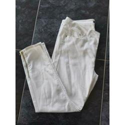 Witte skinny broek van H&M maat XL