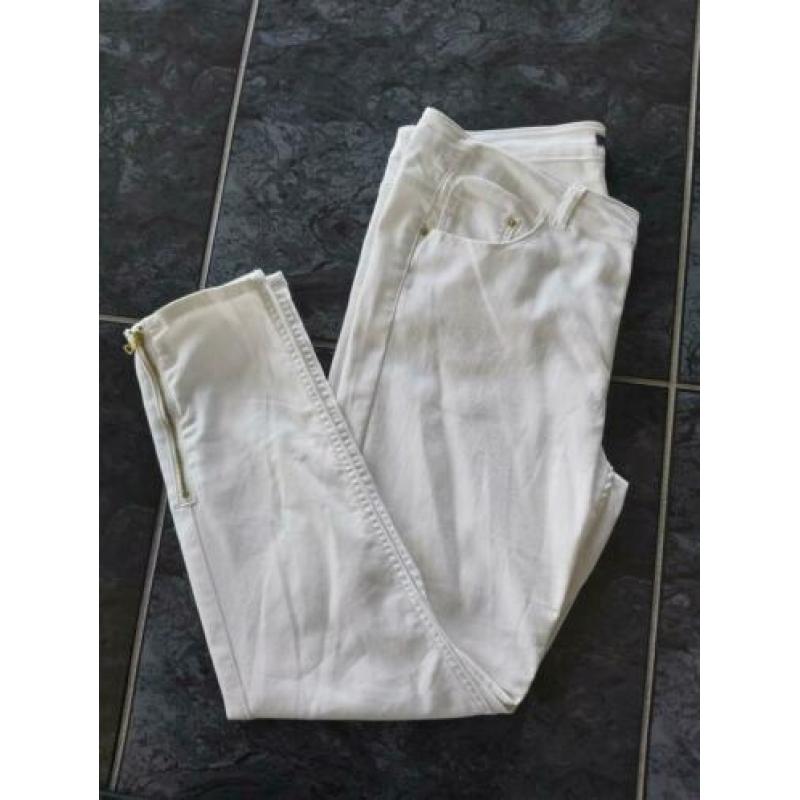 Witte skinny broek van H&M maat XL