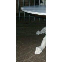 Prachtige brocante barok salontafel in landelijke styl