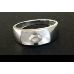 Zilveren DESIGN ring met PARELMOER