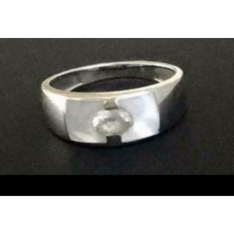 Zilveren DESIGN ring met PARELMOER