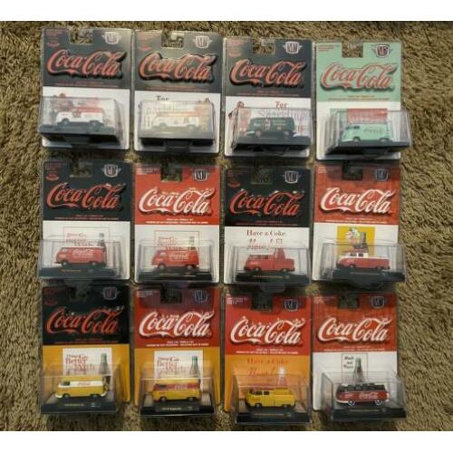M2 serie Coca Cola 12 stuks VW busjes 1:64