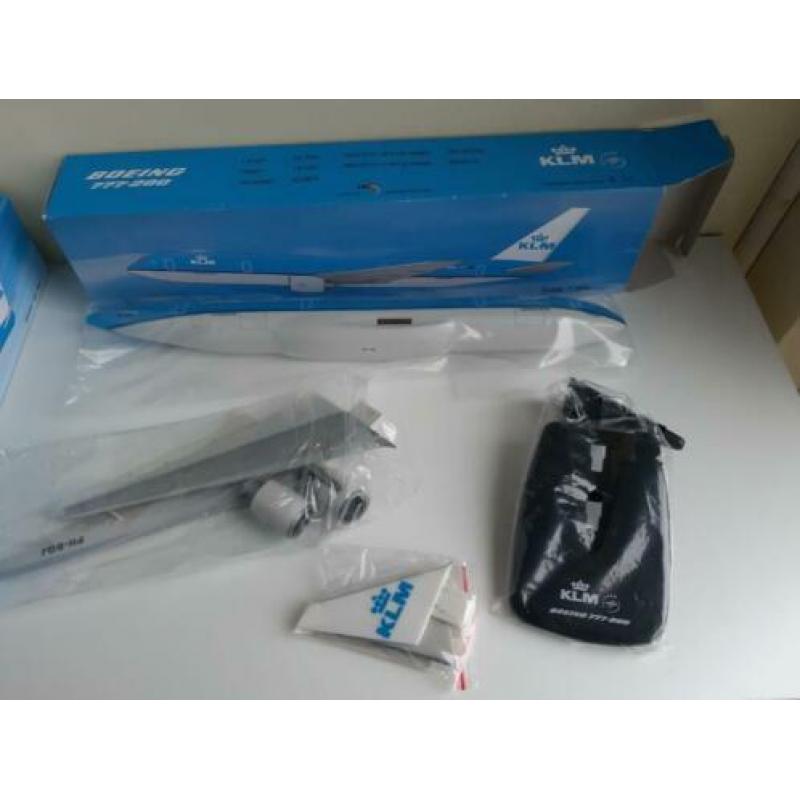 KLM vliegtuigmodellen in schaal 1/200 en 1/250