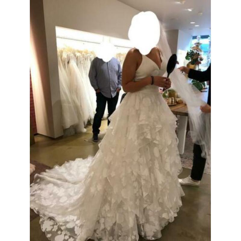 Trouwjurk - Maat 36 (waterval baljurk)