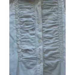 Valentino Italiaanse witte vintage designer blouse egf M L