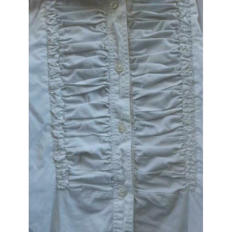 Valentino Italiaanse witte vintage designer blouse egf M L