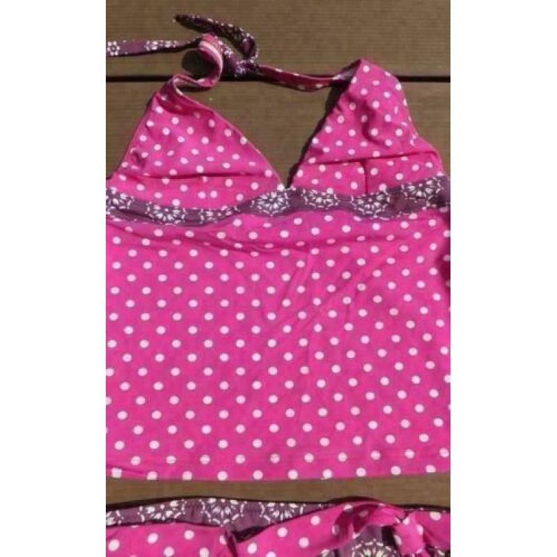 CYELL stip tankini in cerise tinten mt 40