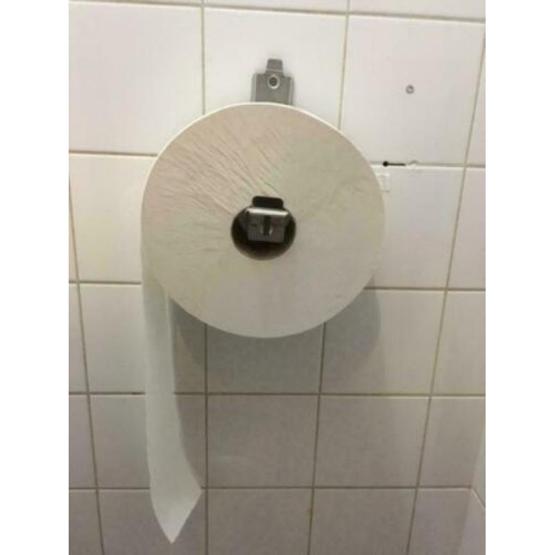 Grote RVS toiletrolhouders