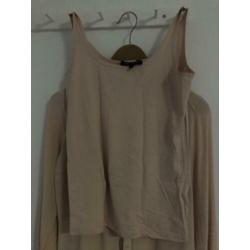 Licht Roze blouse met bijpassende top