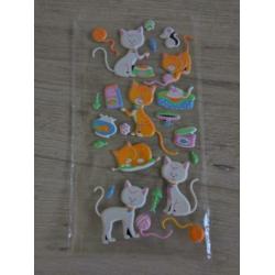 Pakket met stickers emoji, katten, baby geboorte, wiebelogen