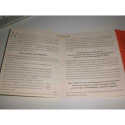 Mooie folder uit 1953 Nationale Levensverzekering bank R'dam