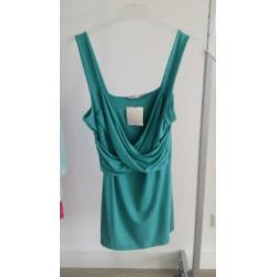 NIEUW Dames 40/L TRAMONTANA overslag top groen hempje zomer