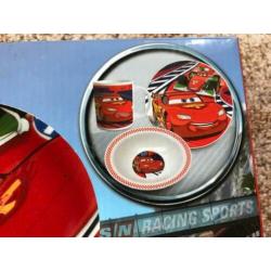 2 Cars McQueen lunch setten ( platte bord, diepe bord, mok)