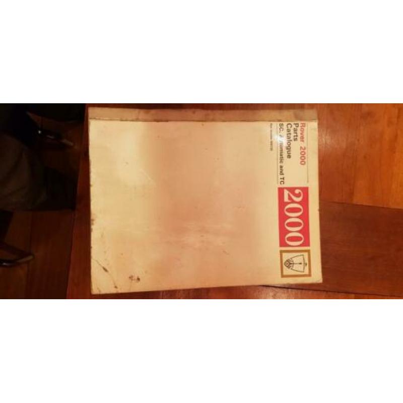 Rover 2000 manual en onderdelenboeken