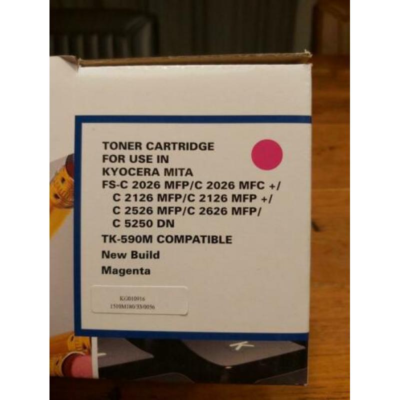 TK-590 compatible (magenta, yellow en zwart)