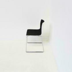 Arper Catifa 46 Design Stoelen, Slede-Stoelen, Bruin / Wit