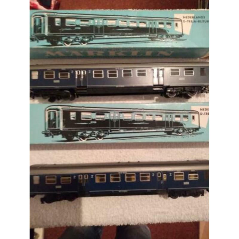 Märklin, mooie set oude NS wagons.