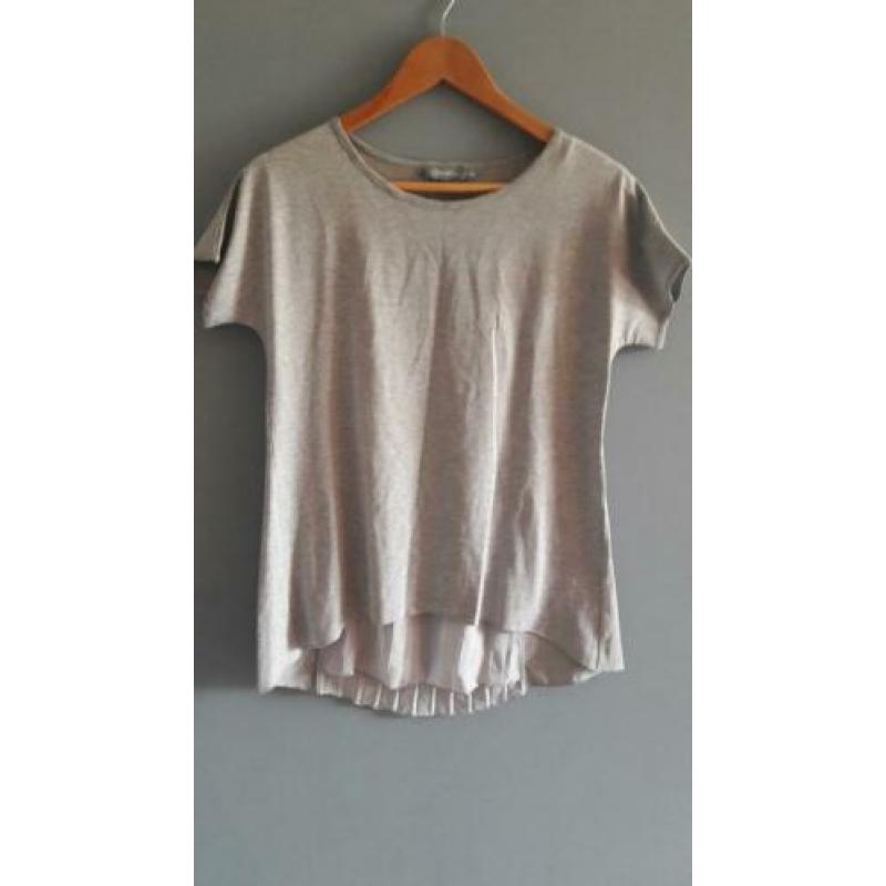 Nieuw apart grijs Geisha T-shirt Zie achterpand Maat S