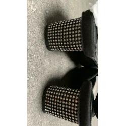 Super elegante pumps met 6cm strass hakken mt 38