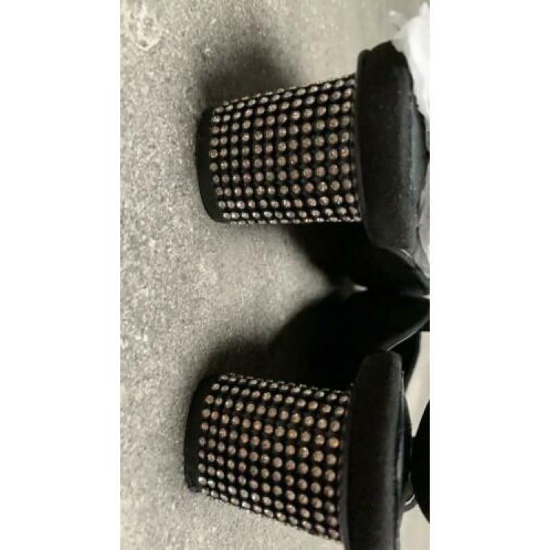 Super elegante pumps met 6cm strass hakken mt 38