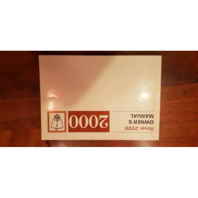 Rover 2000 manual en onderdelenboeken