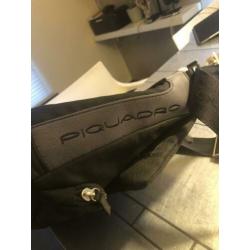 Piquadro messenger / laptoptas zwart