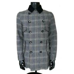 GSTAR Tweed Zomerjas/Colbert. Maat L. Kleur Grijs Geruit.