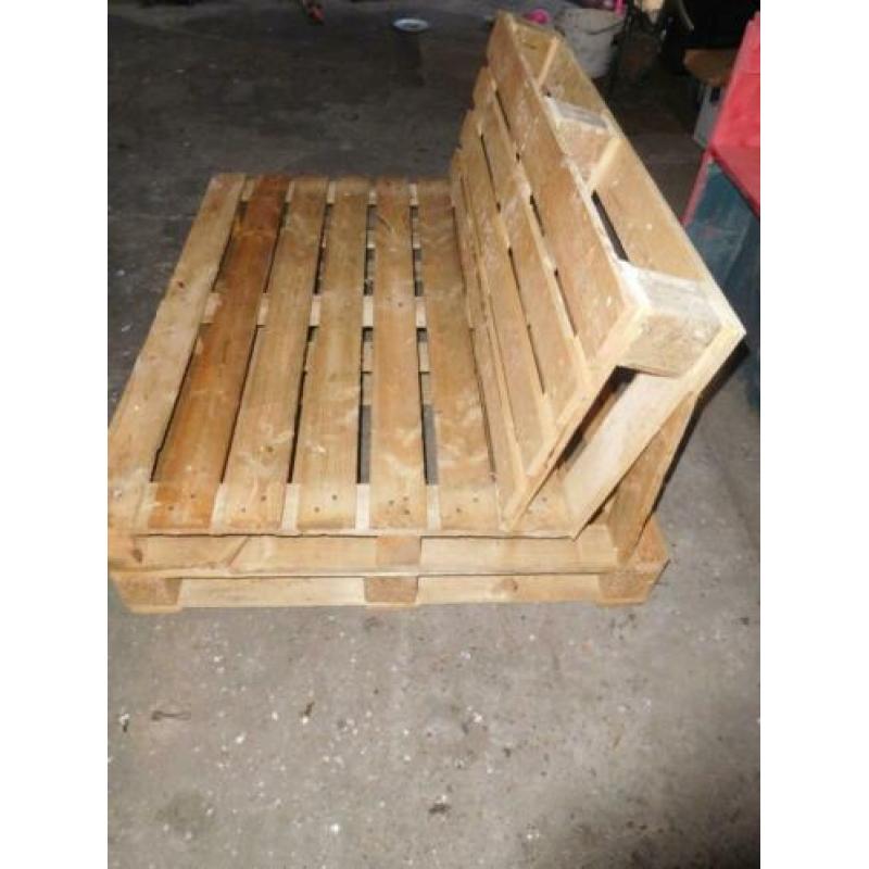 palletbankje, pellet bankje, palletbank, tuinbank loungebank