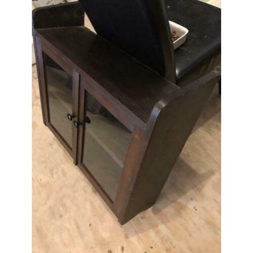 Antiek vitrine kastje voor curiosa, cd , keukenkruiden enz