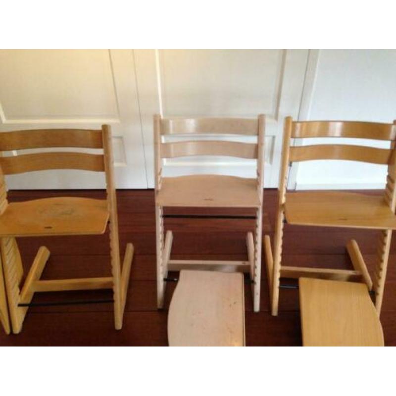 Drie ( of 1) stokke trip strap, kinderstoel, drie stoelen