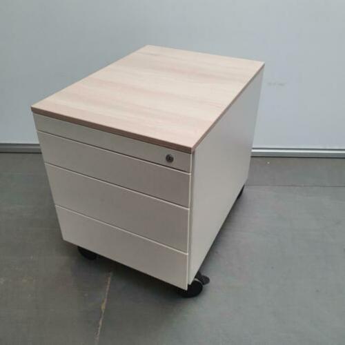 Steelcase ladeblok ladekast met 4 laden softclose verrijdbaa