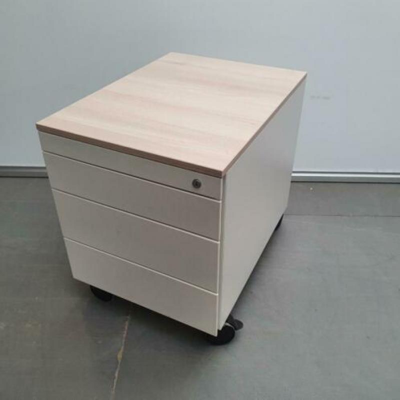 Steelcase ladeblok ladekast met 4 laden softclose verrijdbaa