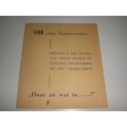 Unieke folder Cabaret ' Het Klaverblad' 1948, Joop Doderer