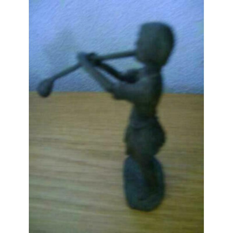 tinnen beeldje oude ambacht 3 8,5 cm