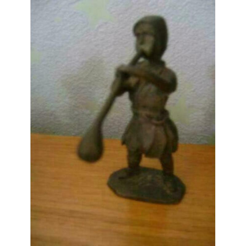 tinnen beeldje oude ambacht 3 8,5 cm
