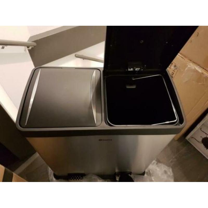 Homra Neviq 2x 30 liter pedaalemmer RVS