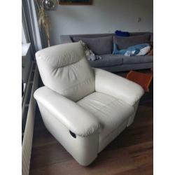 Nette lederen relax fauteuil