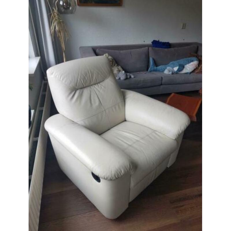 Nette lederen relax fauteuil