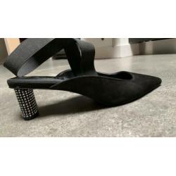 Super elegante pumps met 6cm strass hakken mt 38