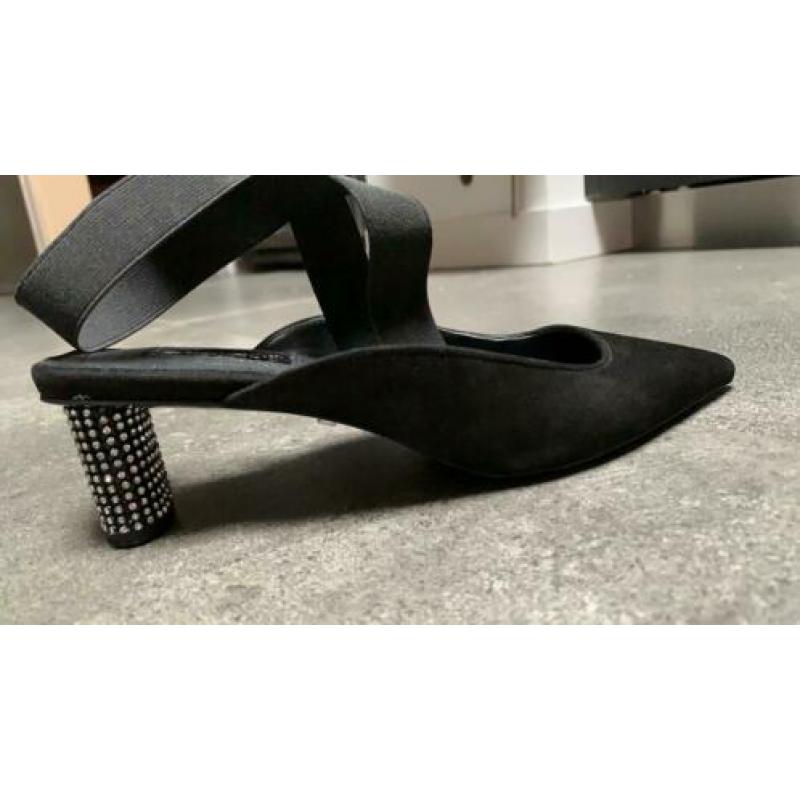 Super elegante pumps met 6cm strass hakken mt 38