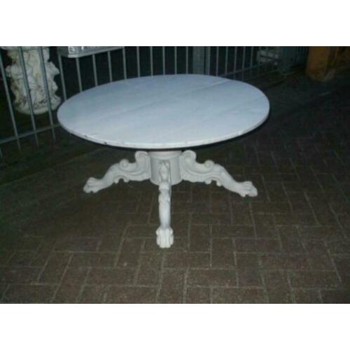 Prachtige brocante barok salontafel in landelijke styl