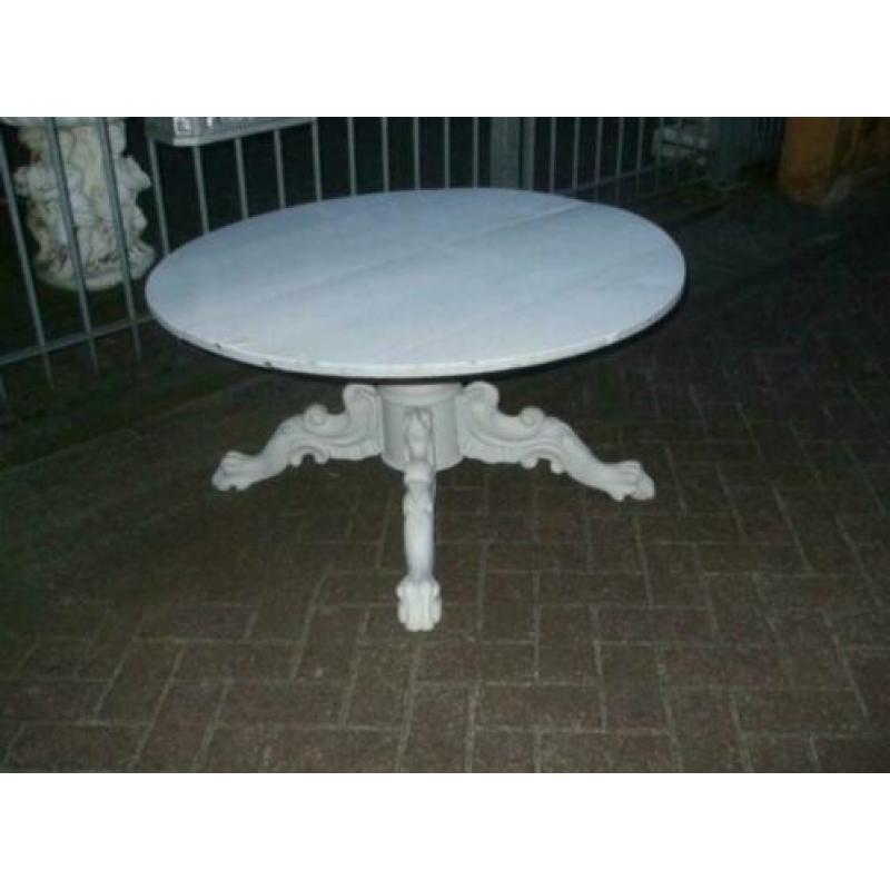 Prachtige brocante barok salontafel in landelijke styl