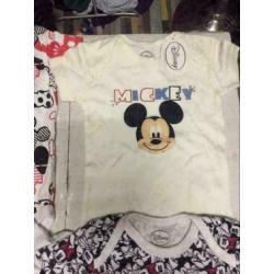 Disney rompers pakket, maat: 80