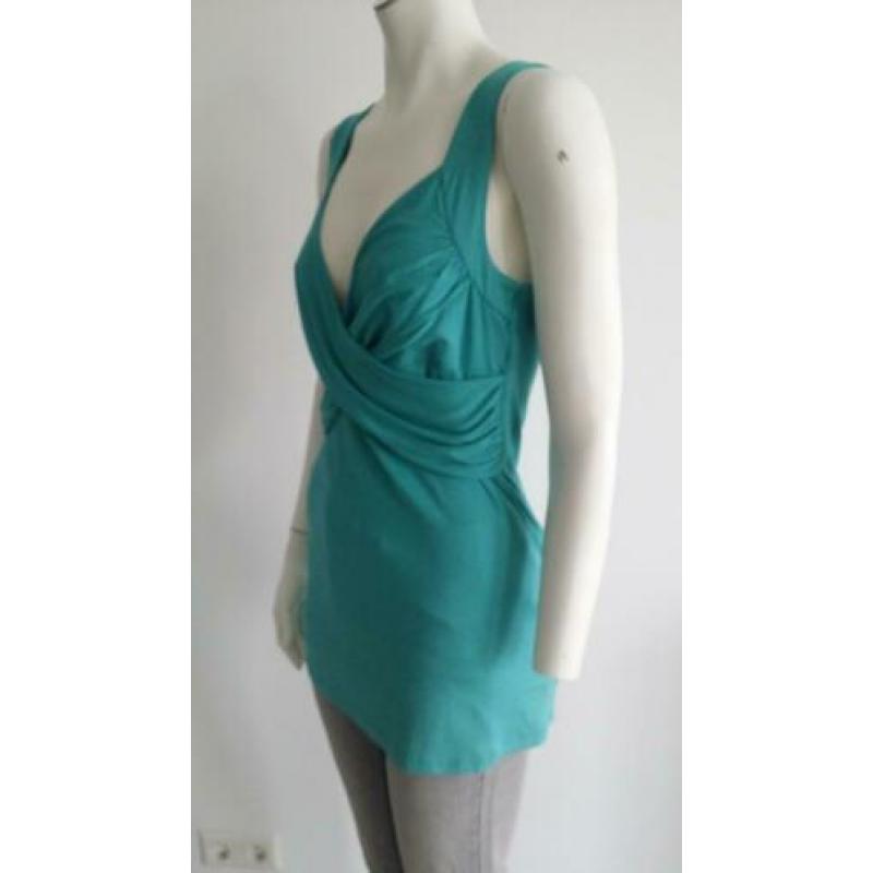 NIEUW Dames 40/L TRAMONTANA overslag top groen hempje zomer