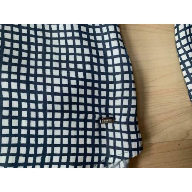 Tommy Hilfiger - Blauw wit geruite blouse maat 8