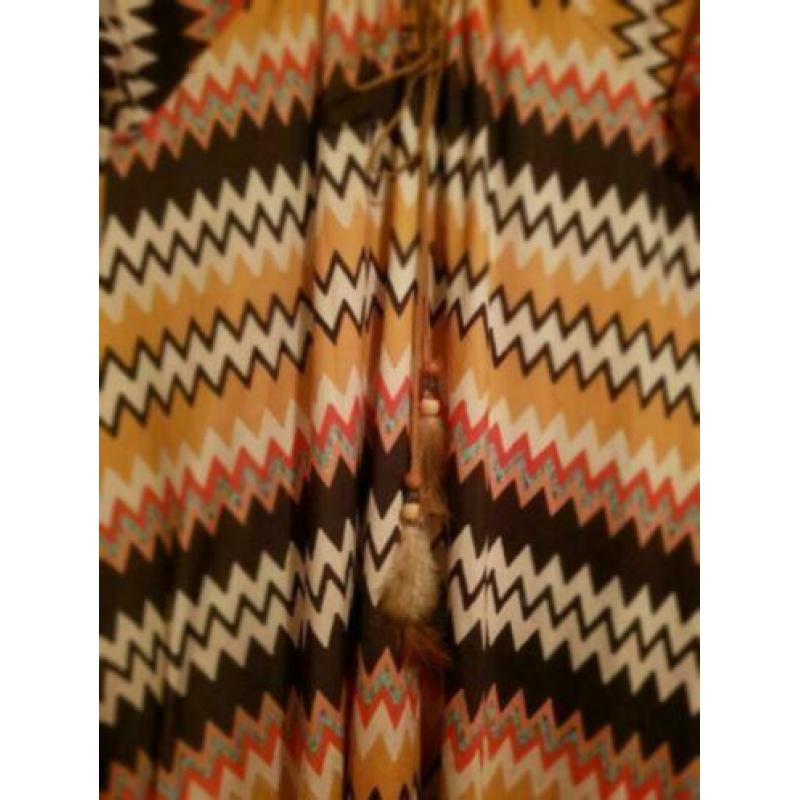 Z.G.A.N tuniek/jurk zigzag off shoulder
