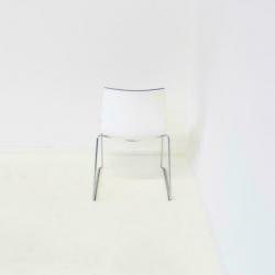 Arper Catifa 46 Design Stoelen, Slede-Stoelen, Bruin / Wit